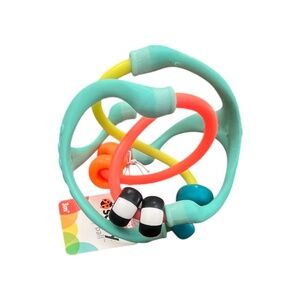 Sassy Sensory Busy Ball, Colorful Baby Rattle Toy, 3M+